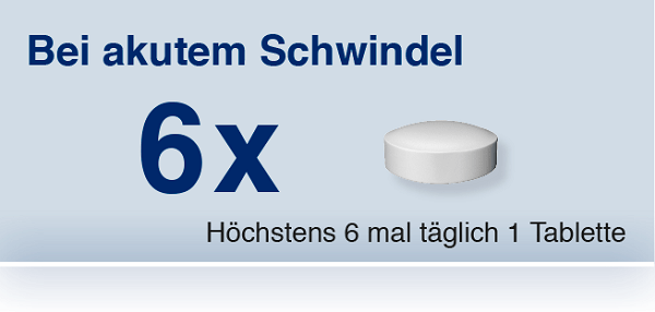 6 mal täglich 1 Tablette